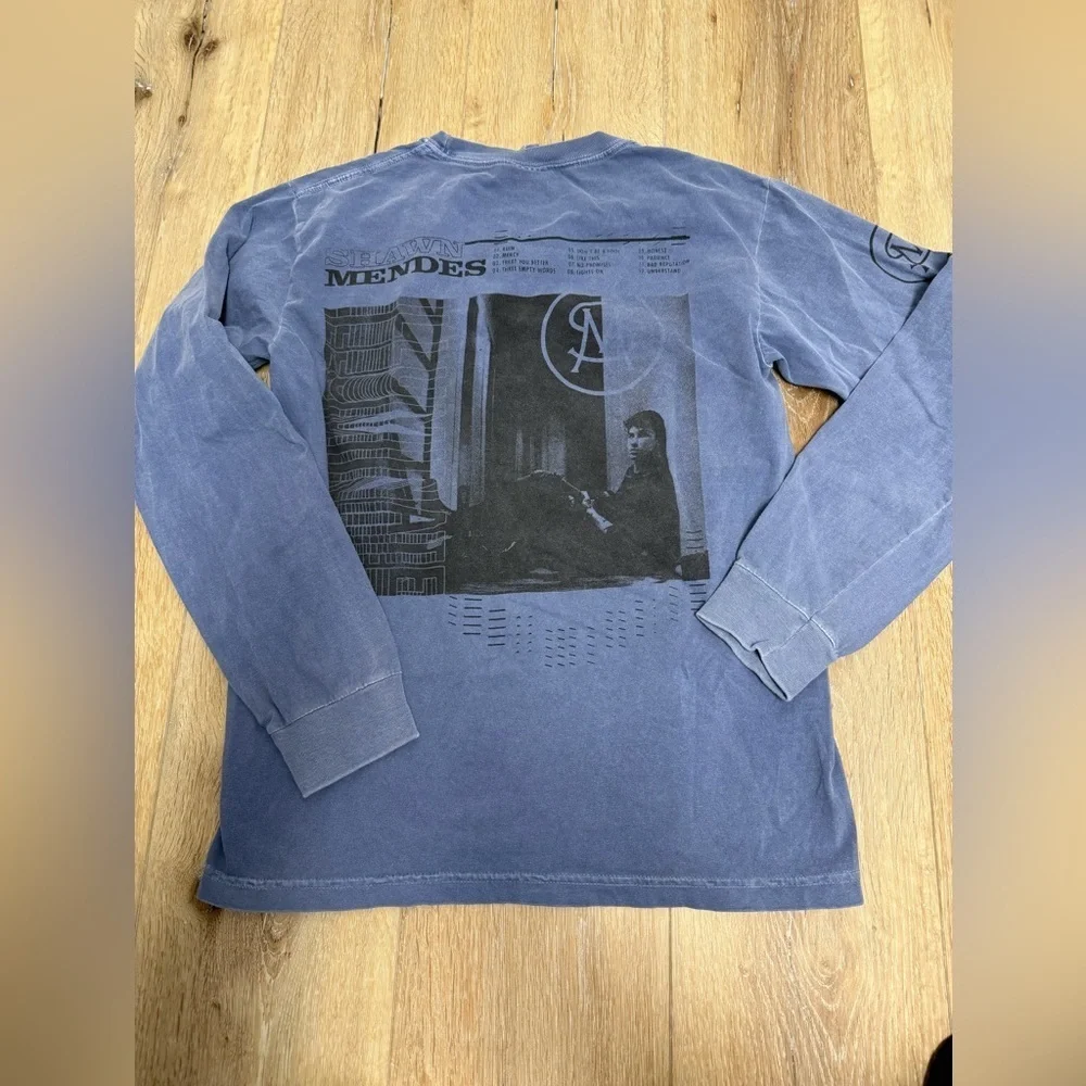 Shawn Mendes Illuminate Long Sleeve Shirt Comfort Colors Album Tracklist Tee